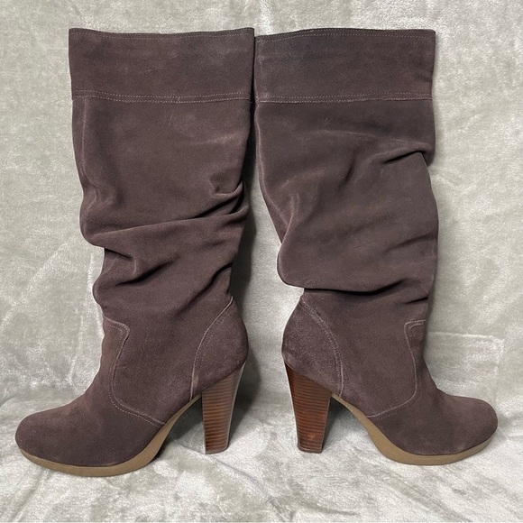 Colin Stuart Brown Suede Leather Slouchy Boots Women’s Size 9 - Picture 2 of 14